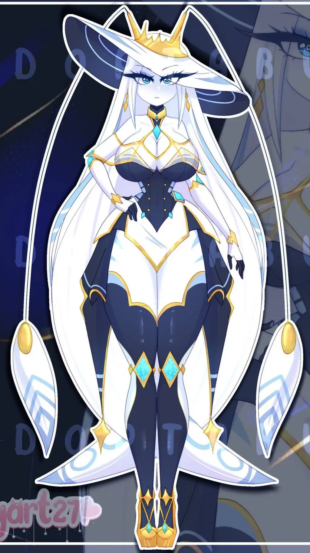 ai character: Pheromosa+ Sibelyx background