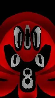 ai character: lion in red hate background