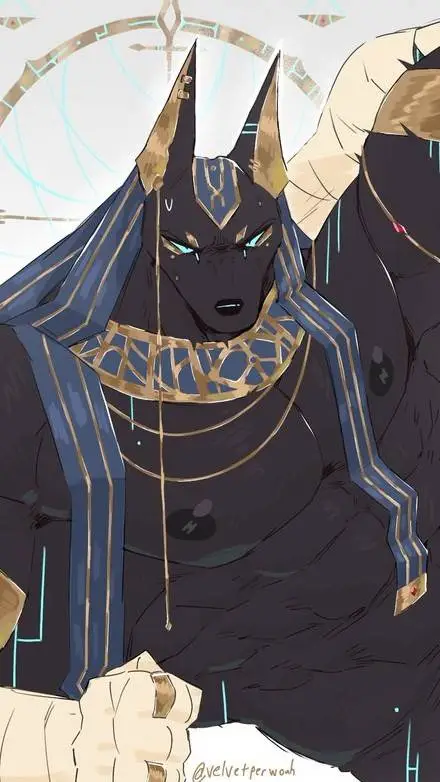 ai character: Anubis (dad) background
