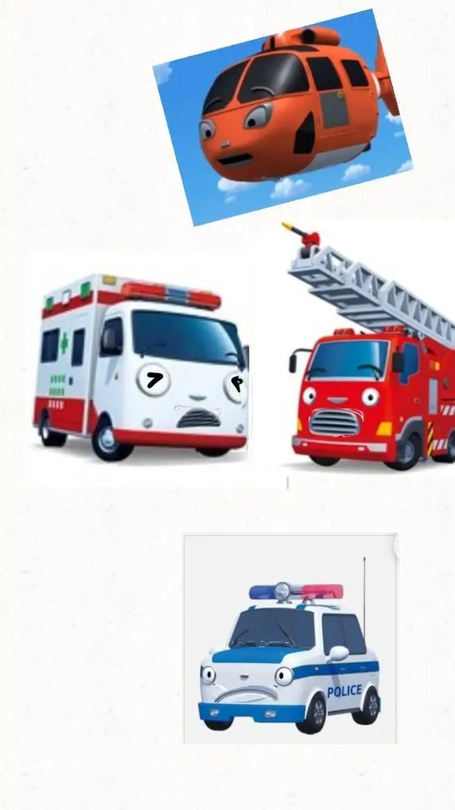 ai character: Rescue tayo Baby background