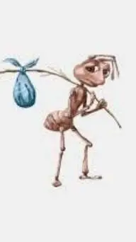 ai character: homeless ant background