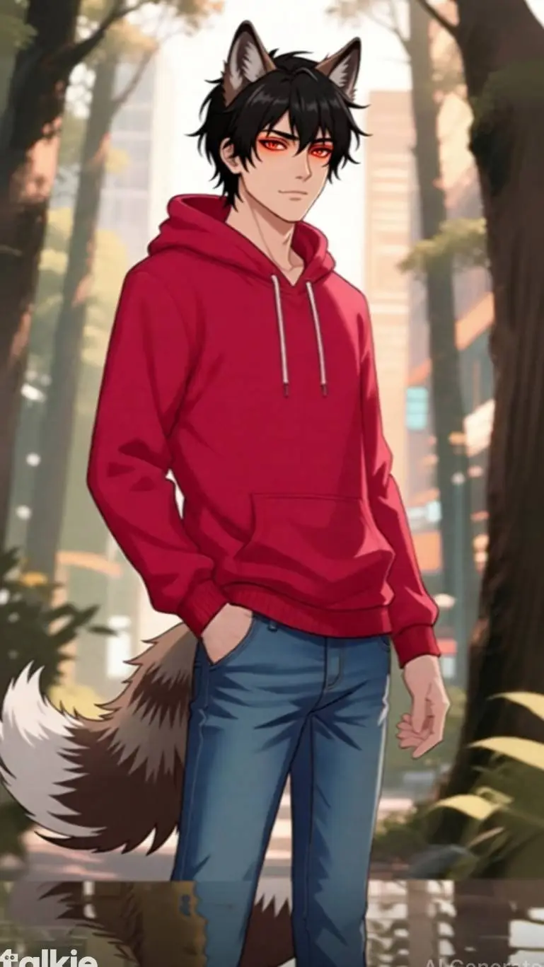 ai character: Ashton wild background