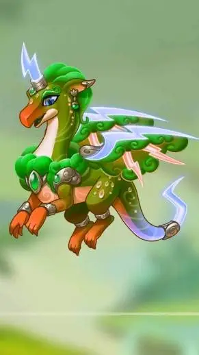 ai character: thundermist dragon background