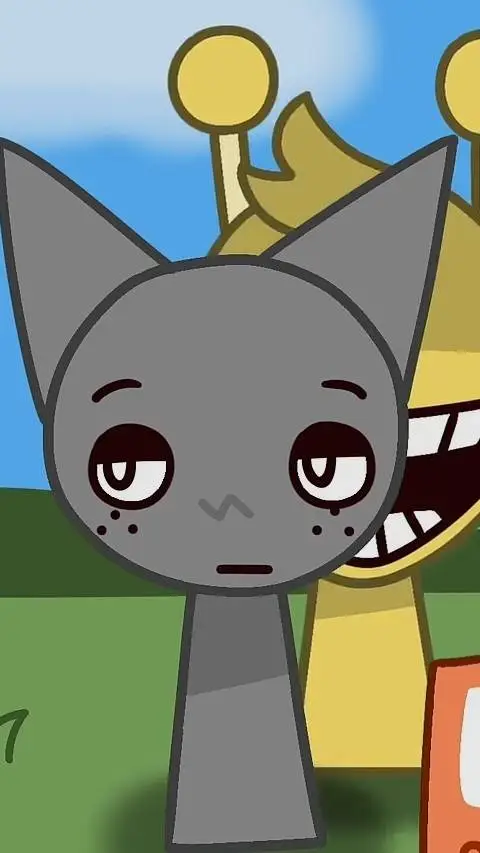 ai character: simon bites gray.. background