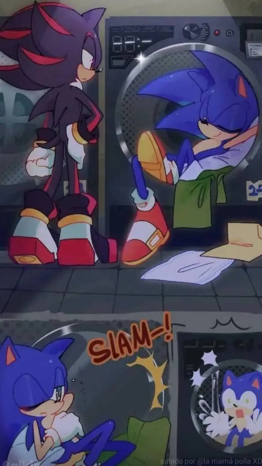 ai character: 🖤shadow x sonic💙 background