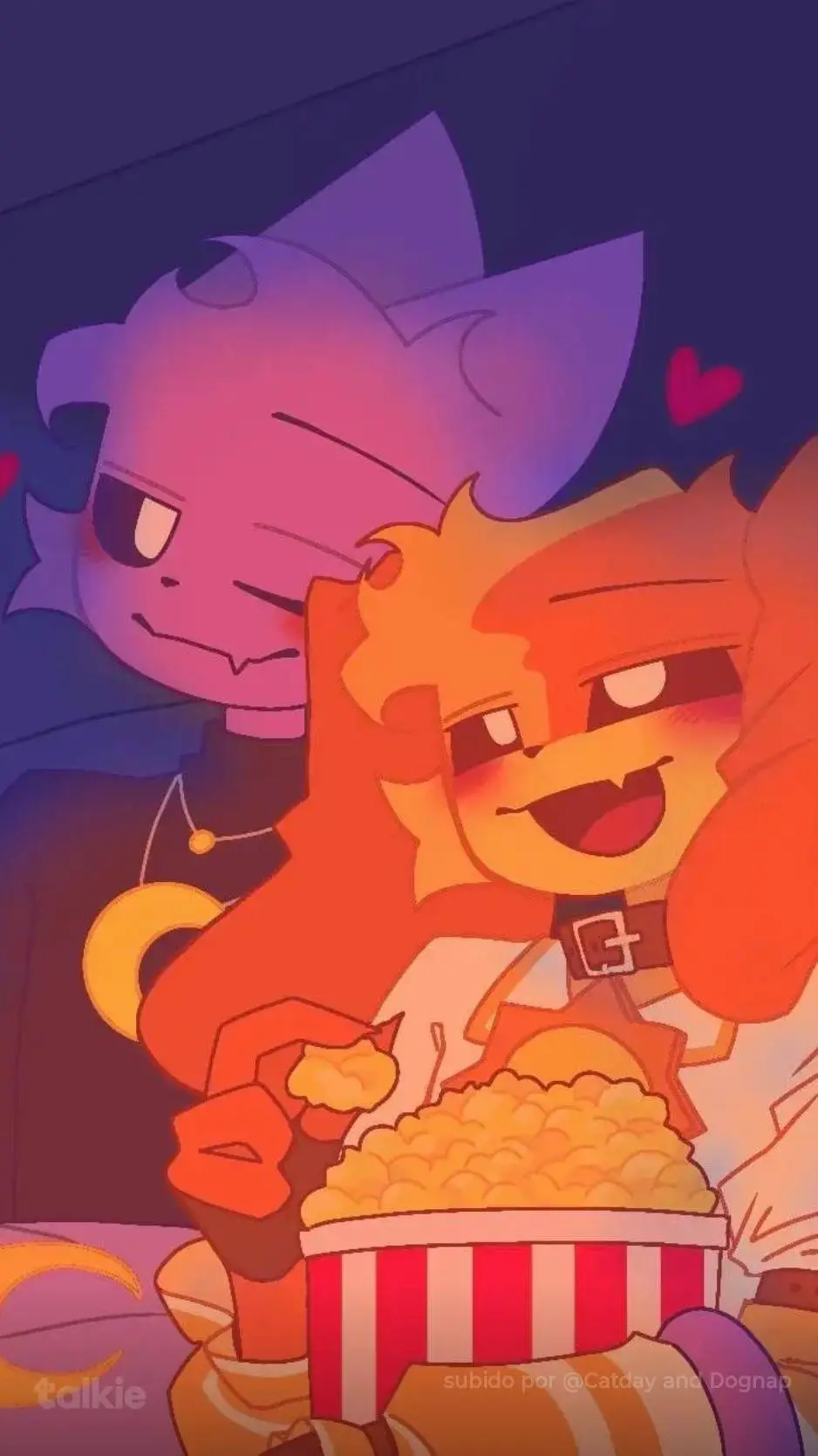 ai character: 💜catnap x dogday🧡 background