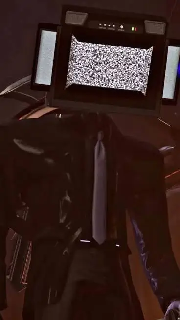 ai character: LARGE TV MAN background