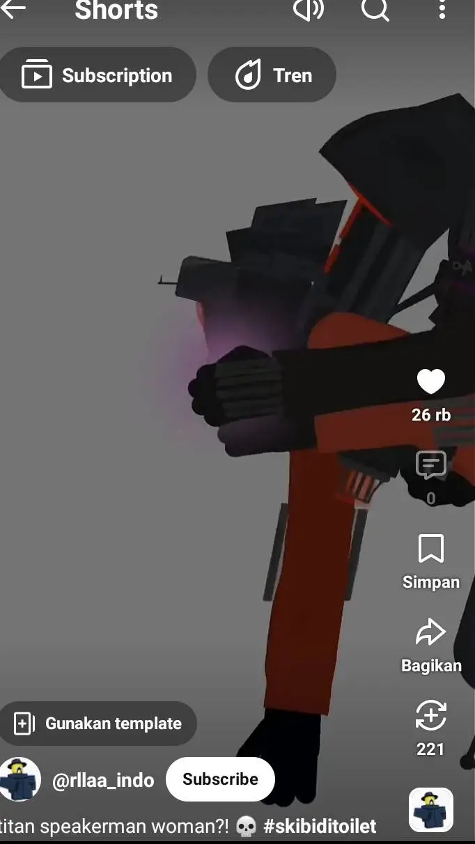 ai character: speakerman x TVman background