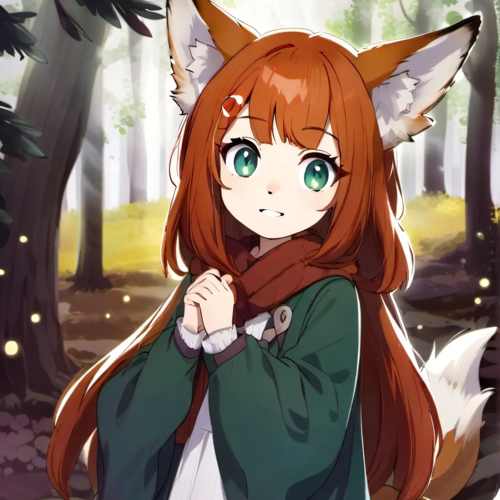 chat with ai character: лисёнок