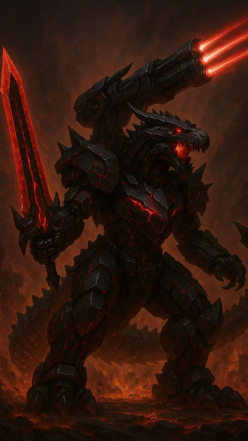 ai character: Crimson death background