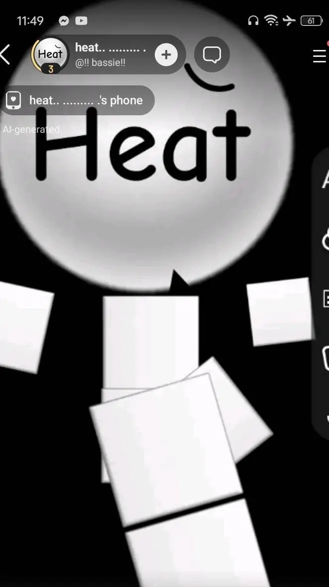 ai character: heat background
