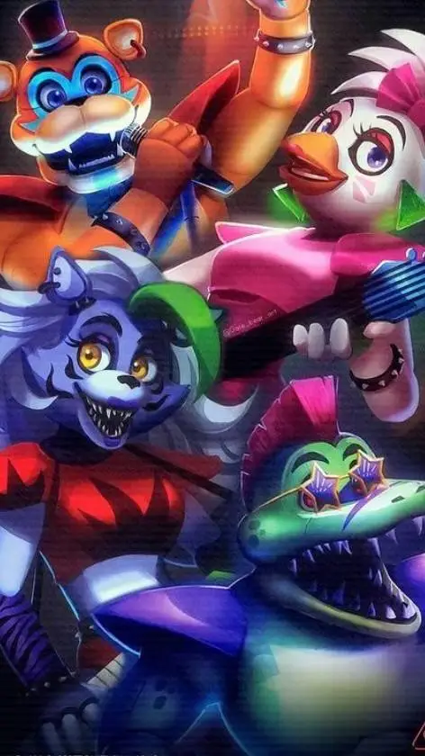 ai character: FNAF SB love background