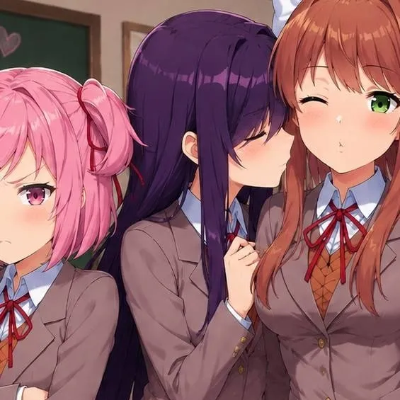 chat with ai character: DDLC Beach day