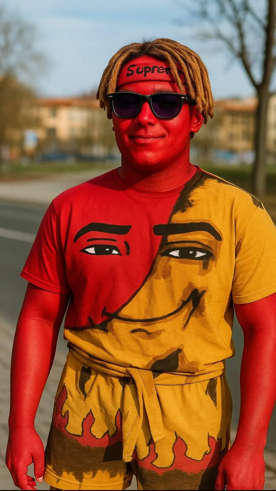 ai character: Robloxer background