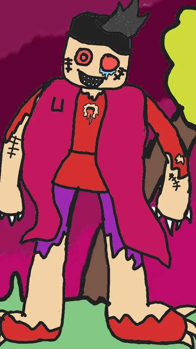 ai character: FNAF MUTANT MAYOR  background