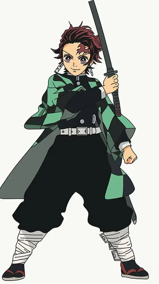 ai character: tanjiro  background