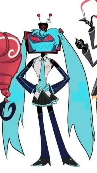 ai character: Vox miku? 🤨 background