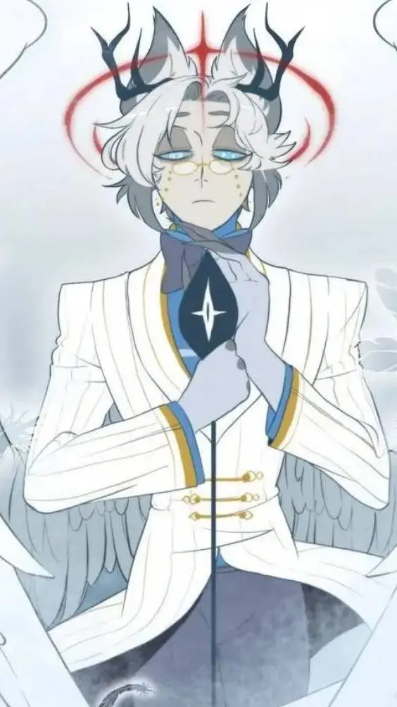 ai character: ♡Alastor Angel ♡ background