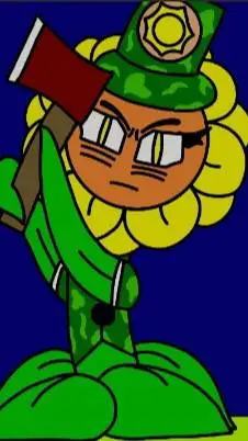 ai character: Sun Blooder 🌻🩸 background