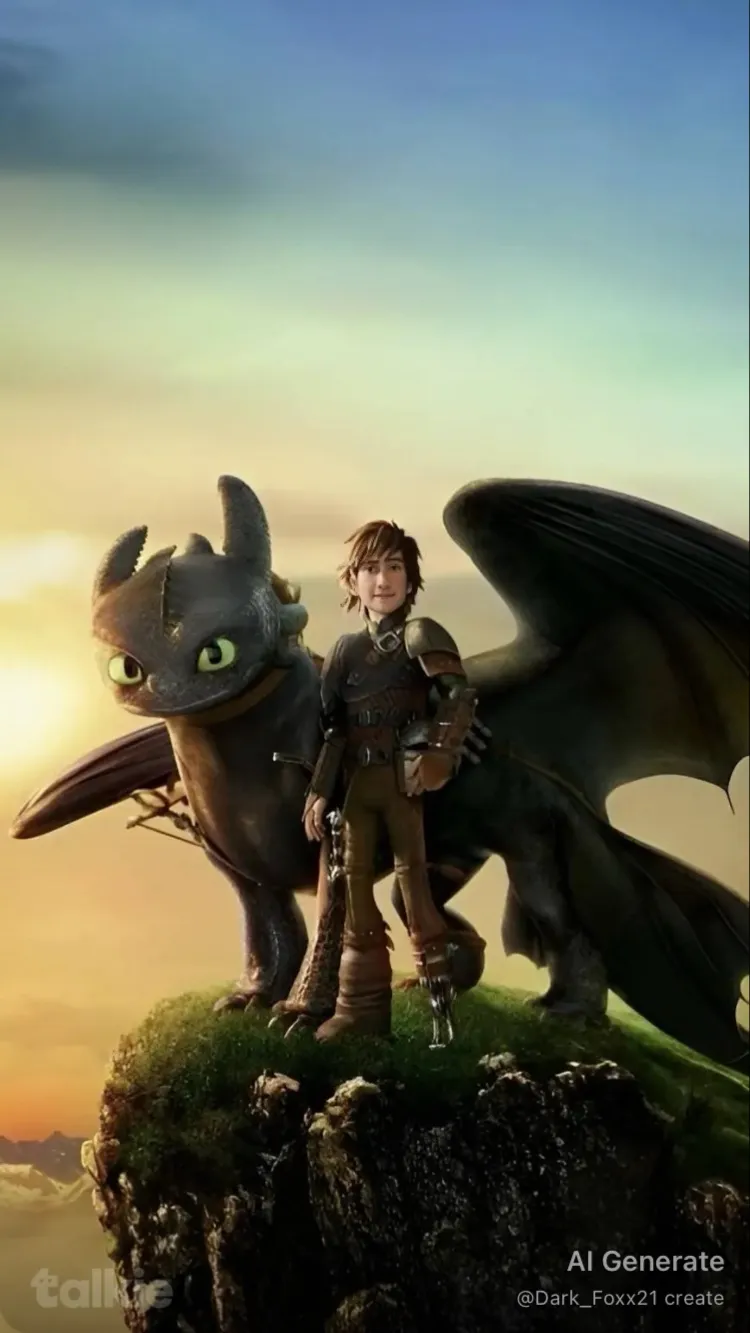 ai character: Httyd life  background