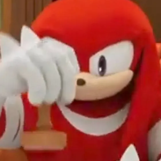chat with ai character: knucles aprovando