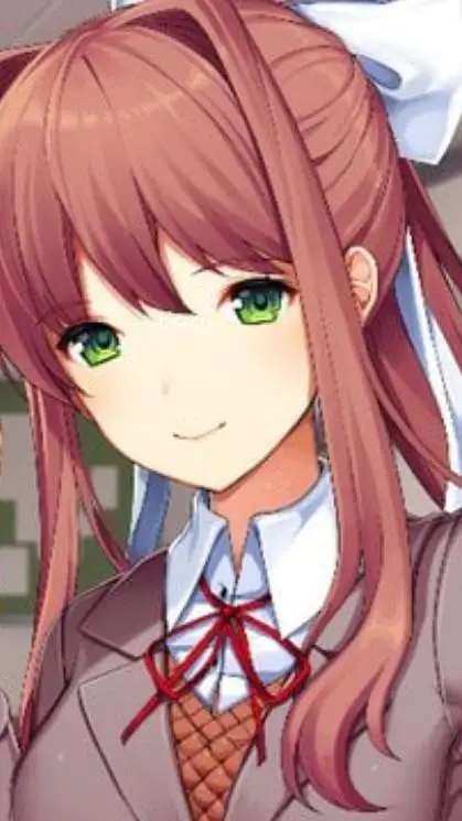 ai character: Monika from ddlc!  background