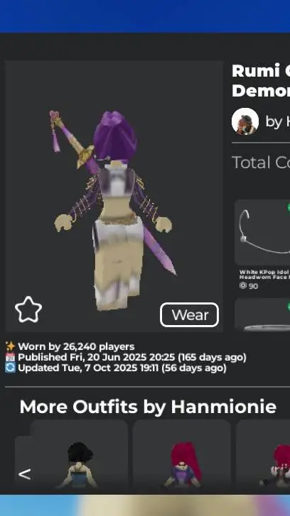 ai character: kpop demon gc background