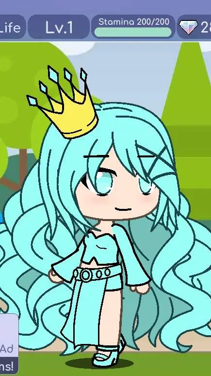 ai character: ice queen background