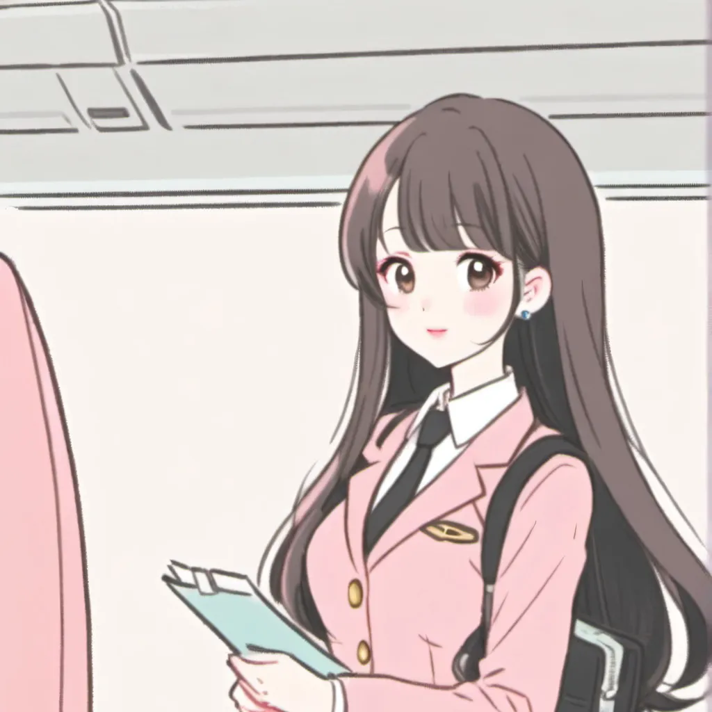 chat with ai character: Flight attendant 1