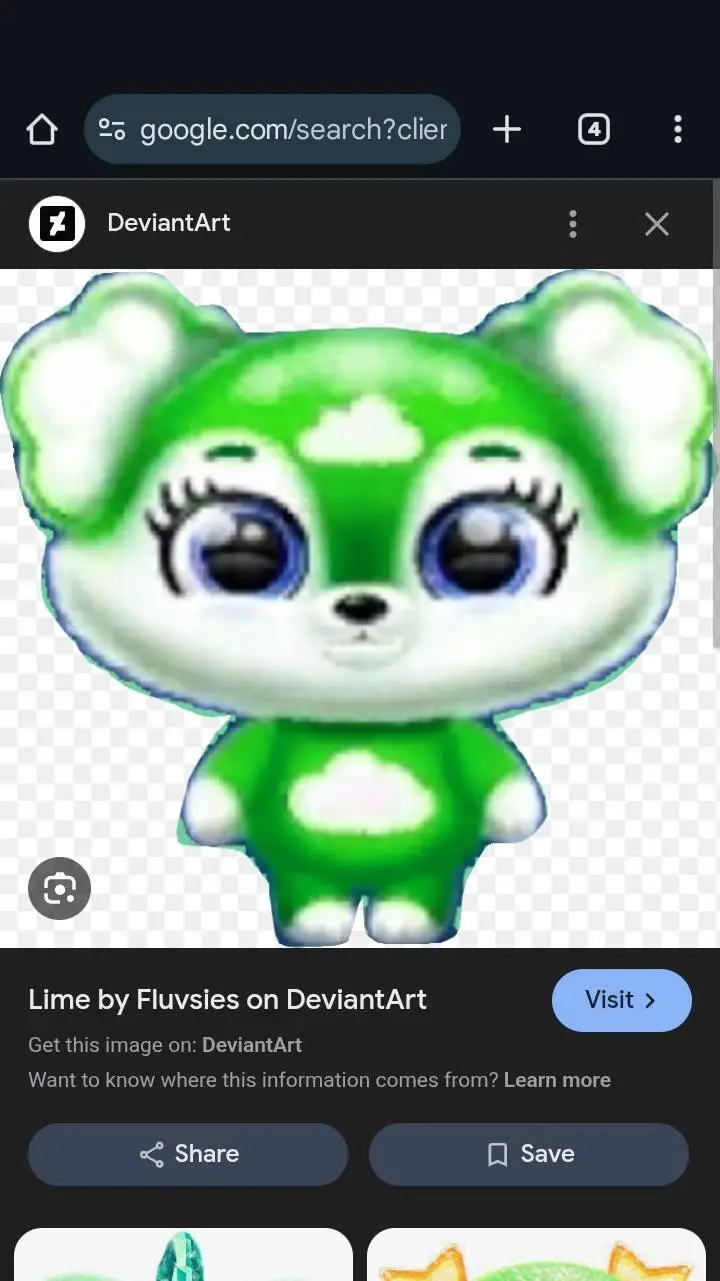 ai character: lime background