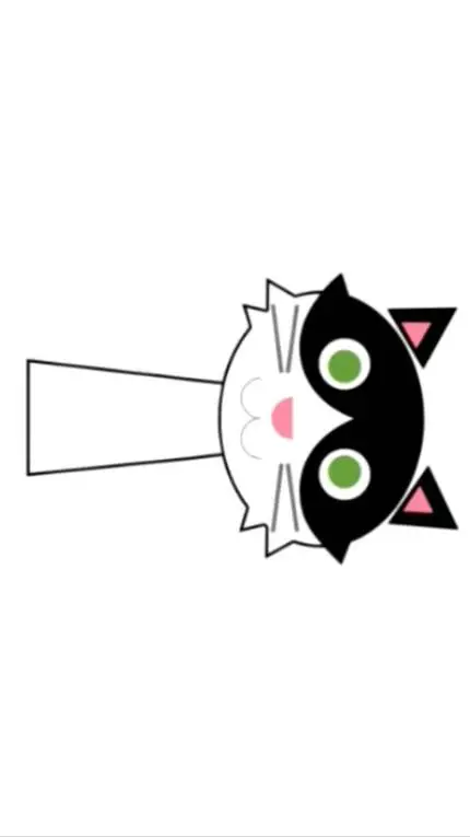 ai character: cat (from shapes) background