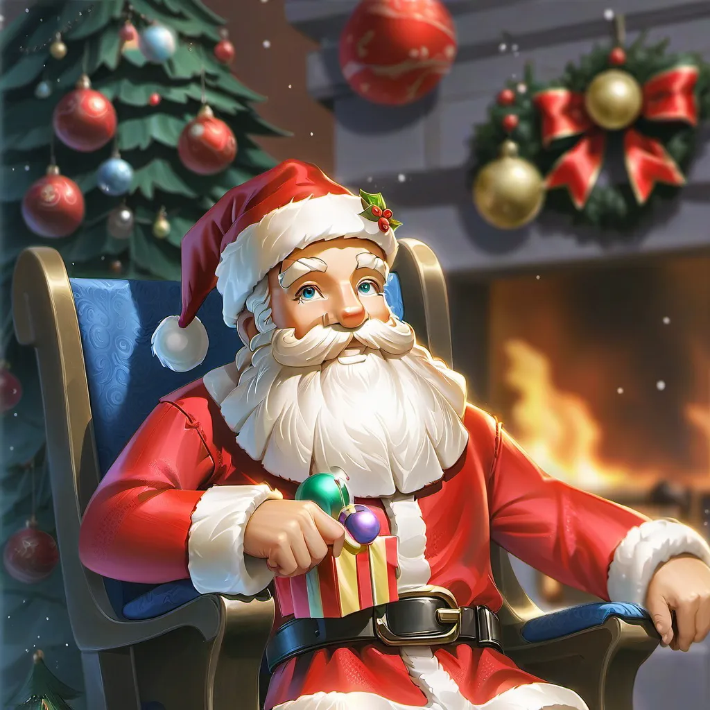 chat with ai character: Mall Santa