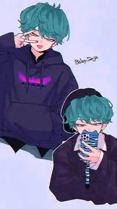 ai character: BABY SAJA  background