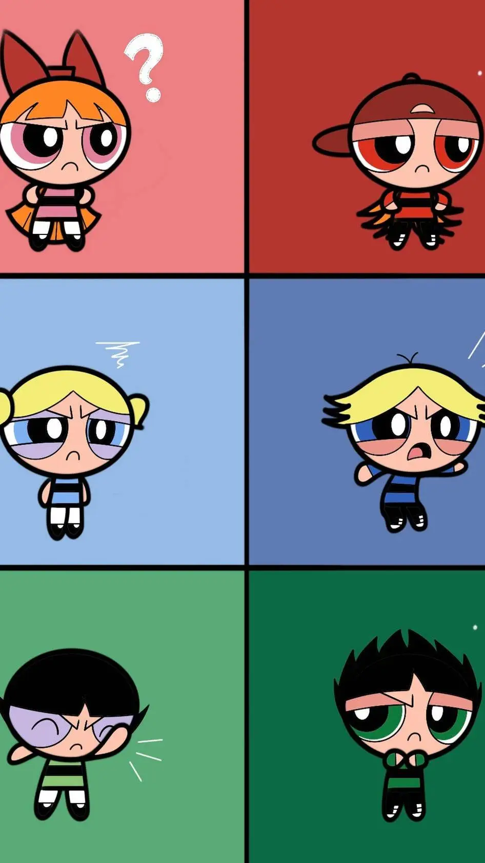 ai character: PPG AND RRB background