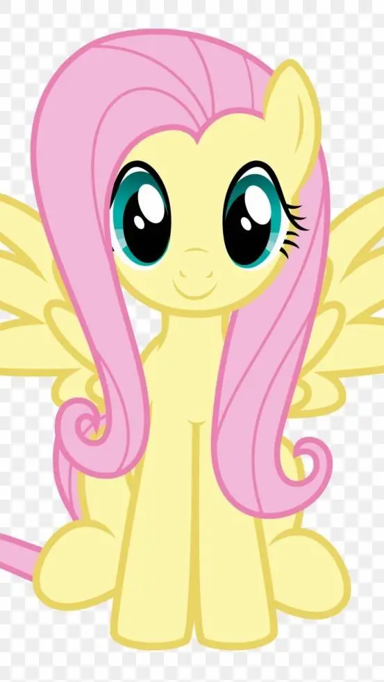 ai character: FLUTTERSHY  background