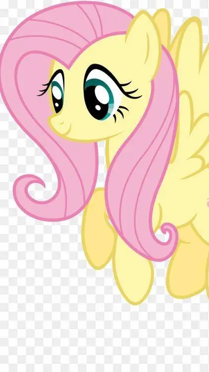 ai character: FLUTTERSHY  background