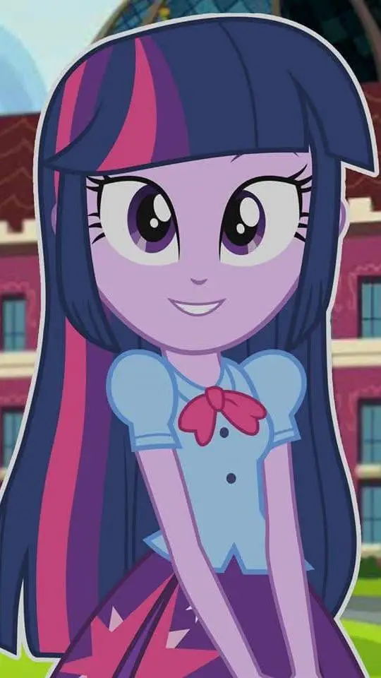 ai character: TWILIGHT SPARKLE  background