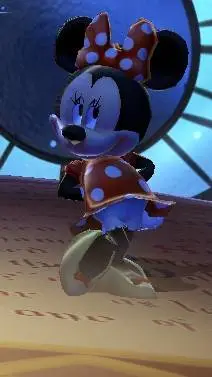 ai character: minnie mouse  background