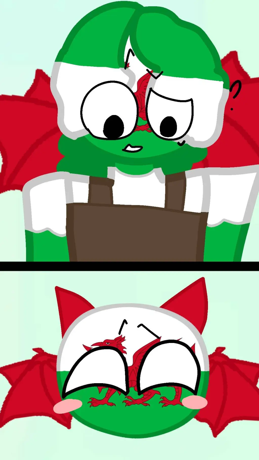 ai character: Wales x Wales background