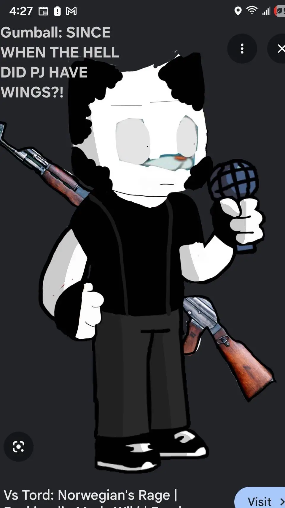 ai character: gumball watterson background