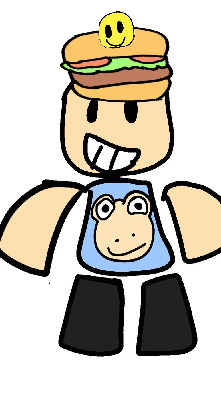 ai character: pizzaburger background