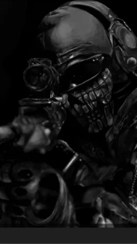 ai character: 💔ghost 💔 background