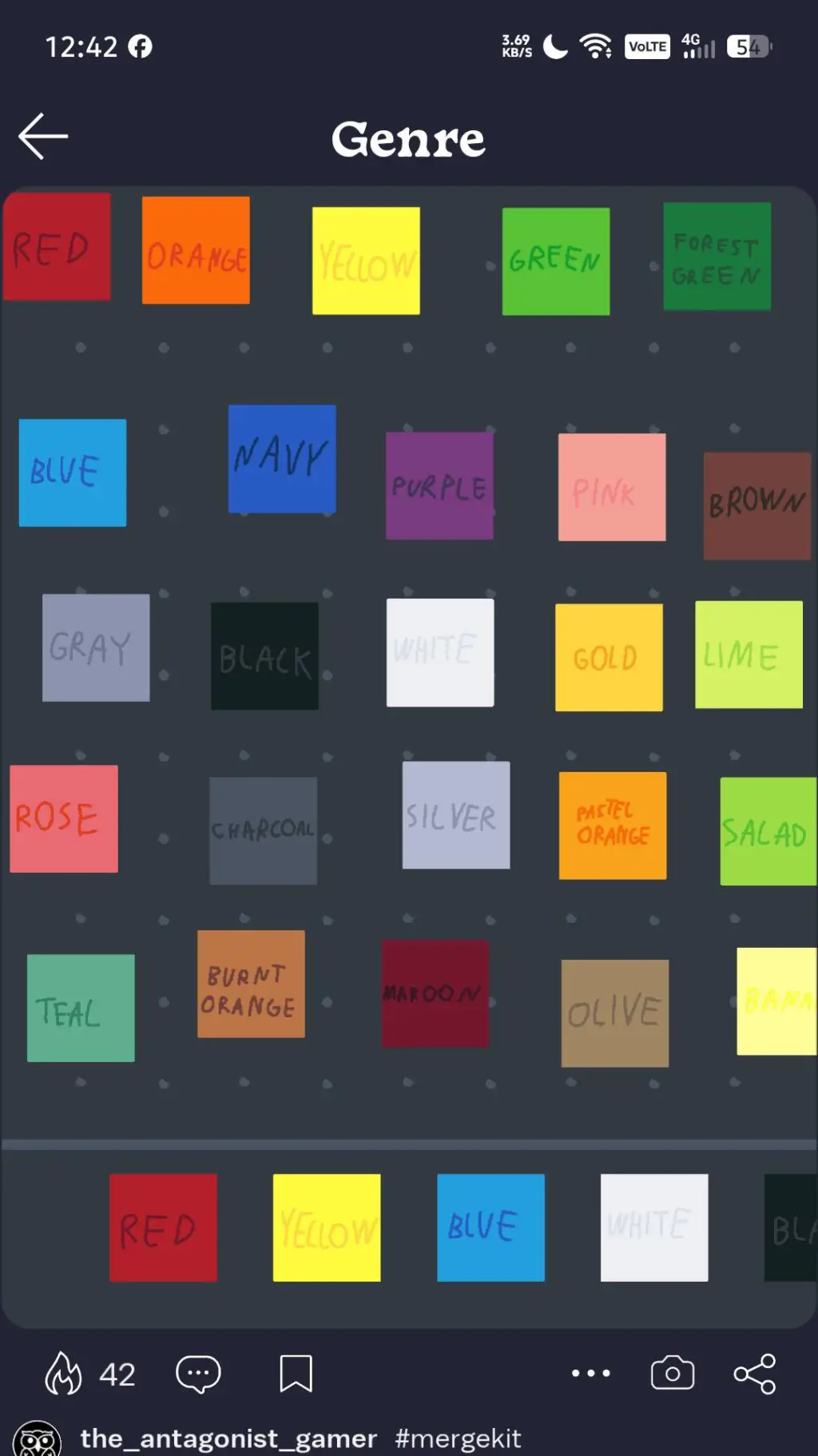 ai character: colors background