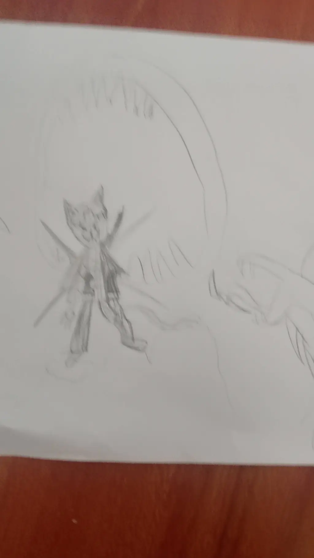 ai character: gato samuray  background