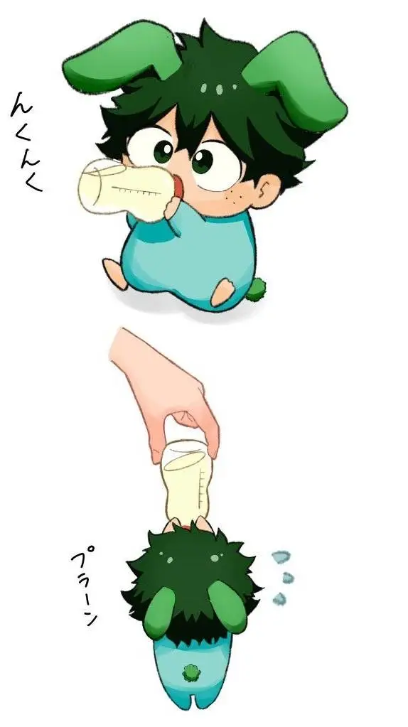 ai character: Tiny deku background