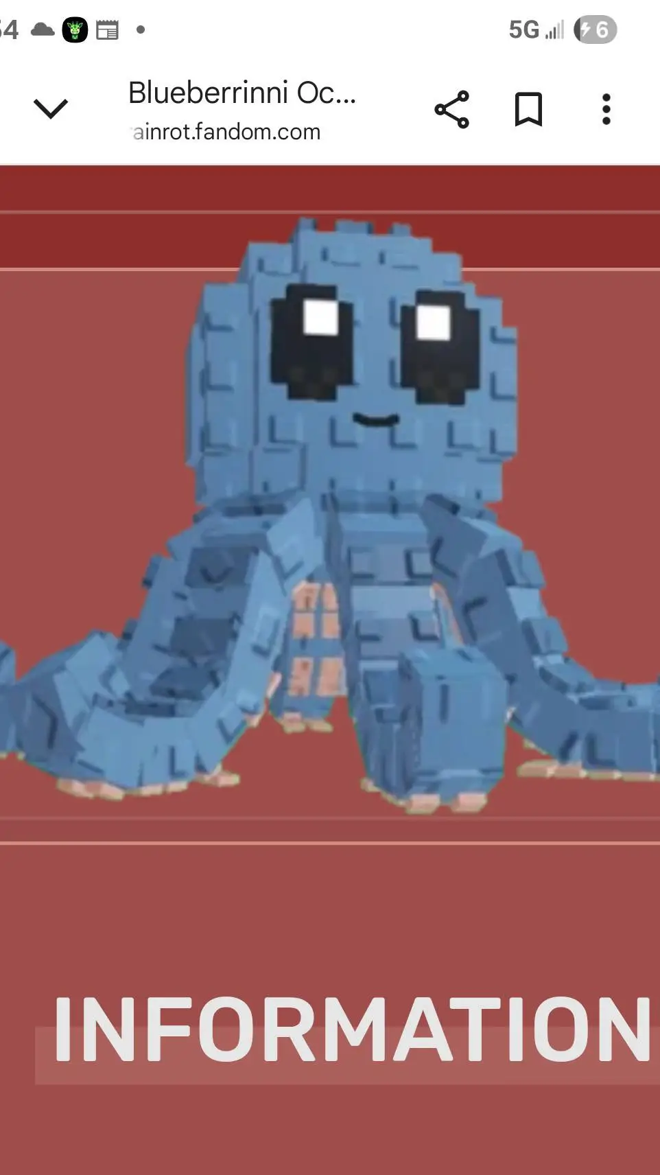 ai character: blueberrini octopu background