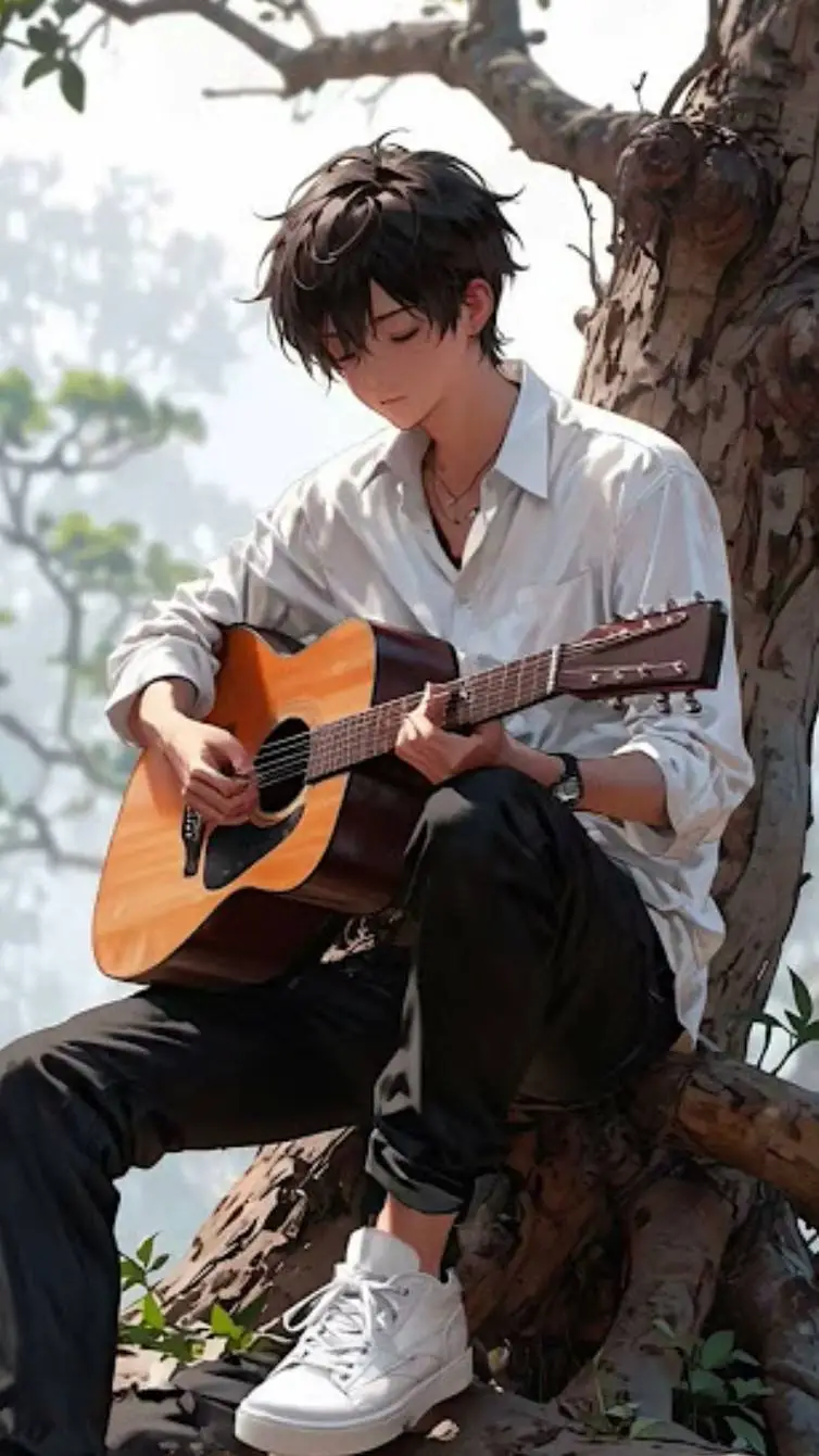 ai character: Leo...🎸 background