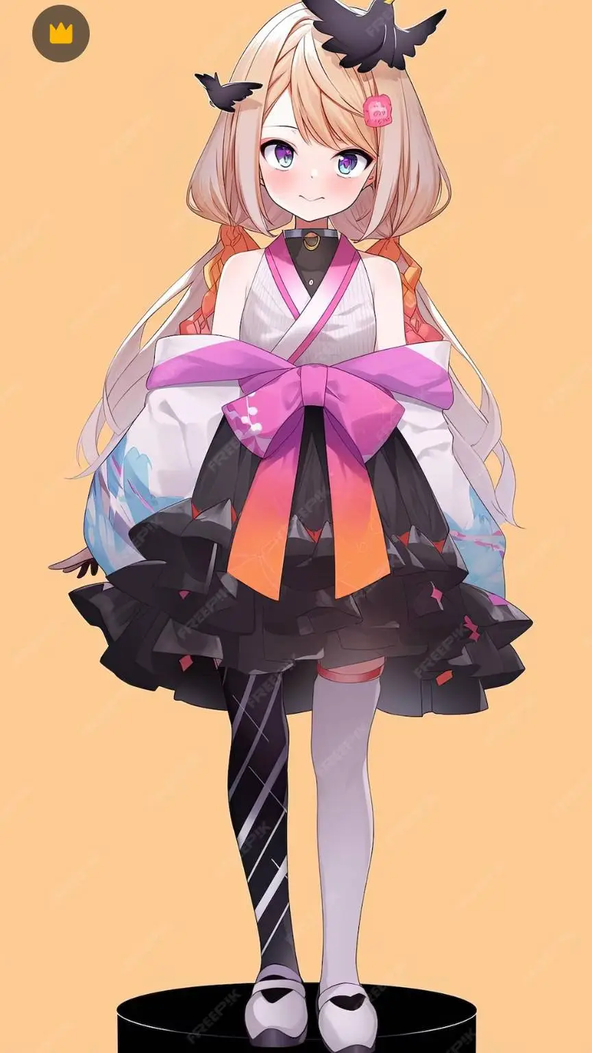 ai character: Koki girl  background