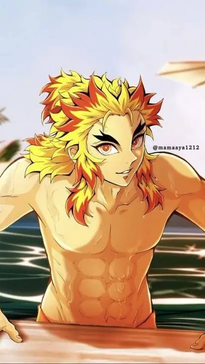 ai character: Beach day~!! background