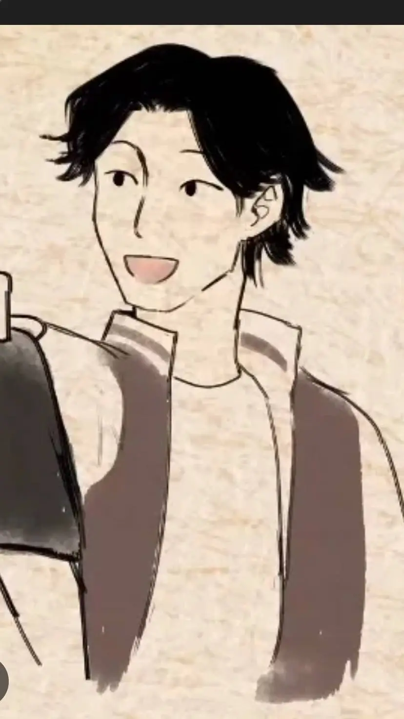 ai character: Isamu uchiumi  background